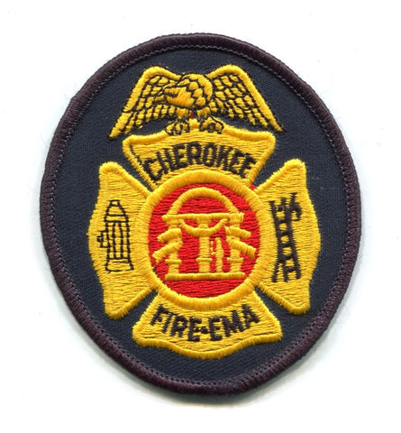 Cherokee County Fire Department Emergency Management EMA Patch Georgia GA