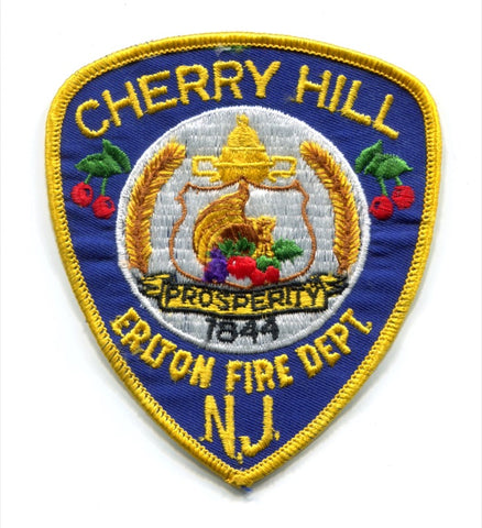 Cherry Hill Erlton Fire Department Patch New Jersey NJ