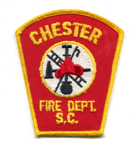 Chester Fire Department Patch South Carolina SC