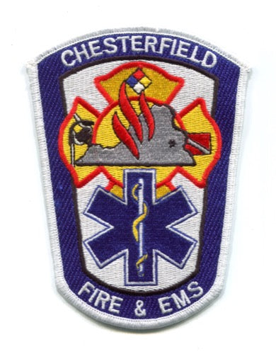 Chesterfield Fire and EMS Department Patch Virginia VA