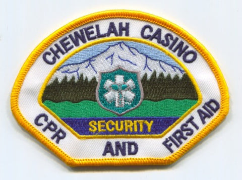 Chewelah Casino Security CPR and First Aid EMS Patch Washington WA
