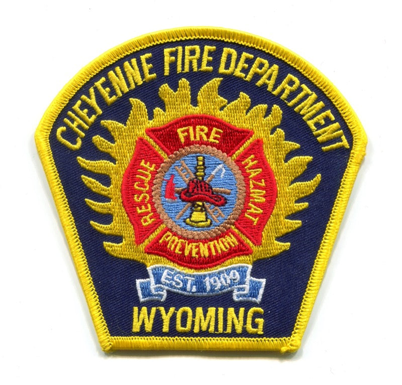 Cheyenne Fire Department Patch Wyoming WY