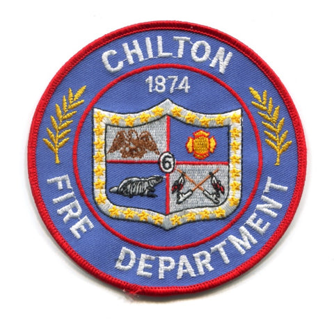 Chilton Fire Department 6 Patch Wisconsin WI