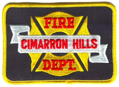 Cimarron Hills Fire Department Patch Colorado CO