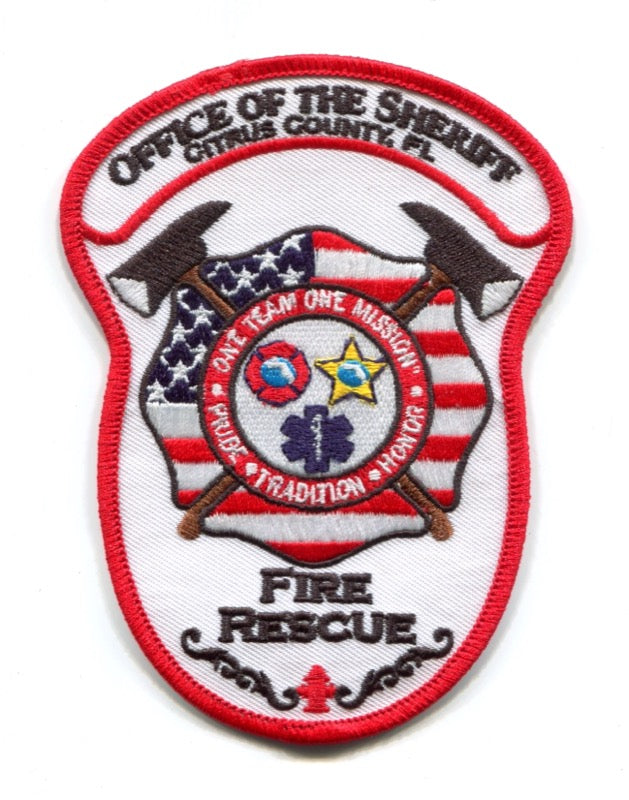 Citrus County Sheriffs Office Fire Rescue Department Patch Florida FL