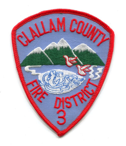 Clallam County Fire District 3 Patch Washington WA