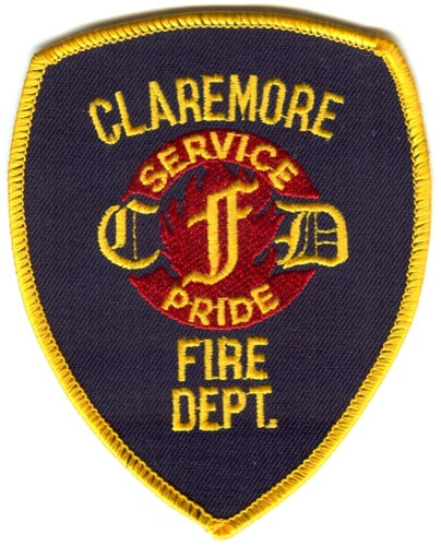 Claremore Fire Department Patch Oklahoma OK