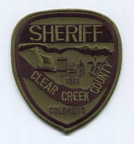 Clear Creek County Sheriffs Department Office Patch Colorado CO