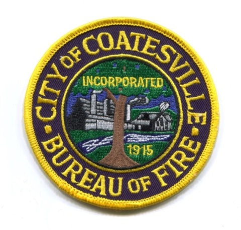 Coatesville Bureau of Fire Department Patch Pennsylvania PA