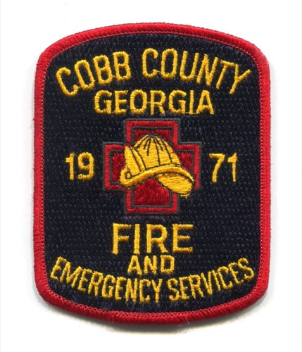 Cobb County Fire and Emergency Services Department Patch Georgia GA O/S v2
