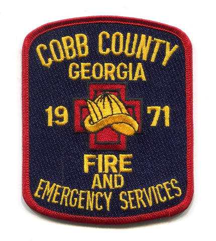 Cobb County Fire and Emergency Services Department Patch Georgia GA