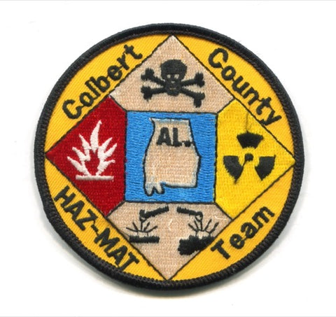 Colbert County Fire Department Hazardous Materials Team Patch Alabama AL