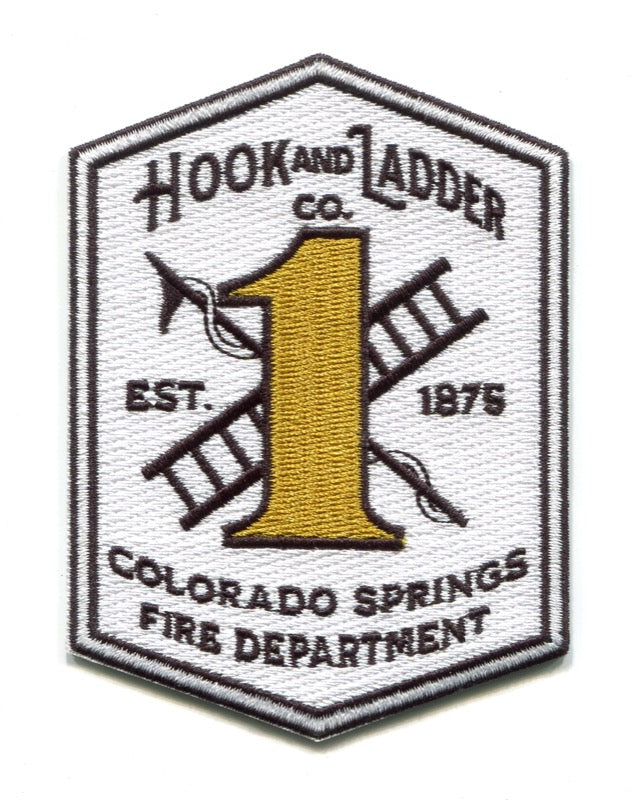 Colorado Springs Fire Department Hook and Ladder Company 1 Patch Colorado CO