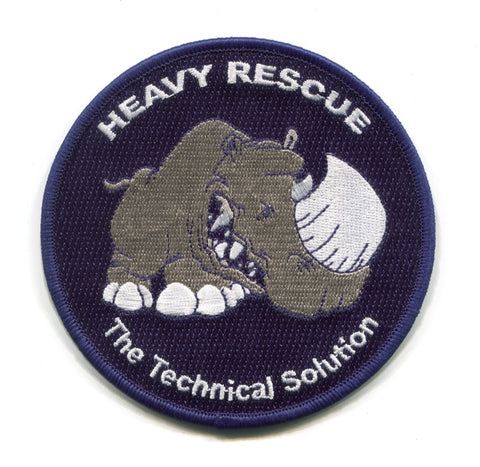 Colorado Springs Fire Department Heavy Rescue 17 Patch Colorado CO Station Rhino