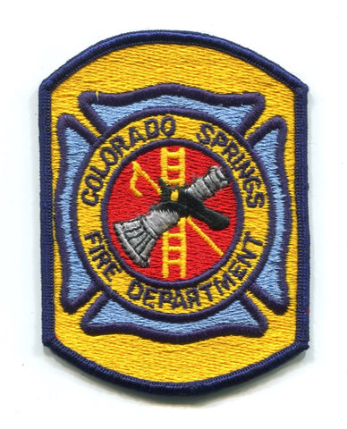 Colorado Springs Fire Department Patch Colorado CO