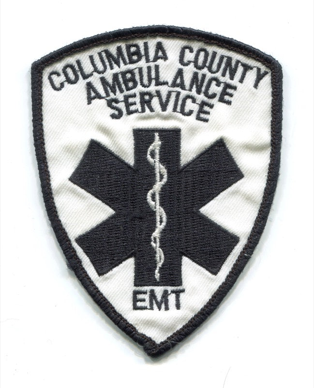 Columbia County Ambulance Service EMT EMS Patch Unknown State