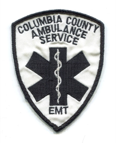 Columbia County Ambulance Service EMT EMS Patch Unknown State
