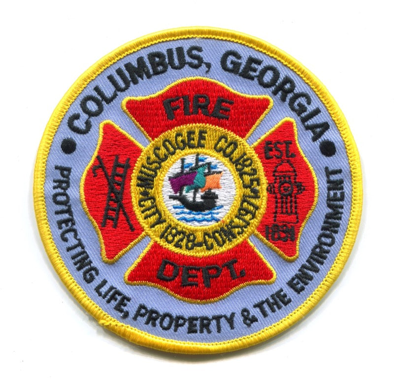 Columbus Fire Department Patch Georgia GA