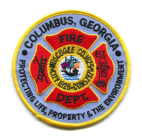 Columbus Fire Department Patch Georgia GA