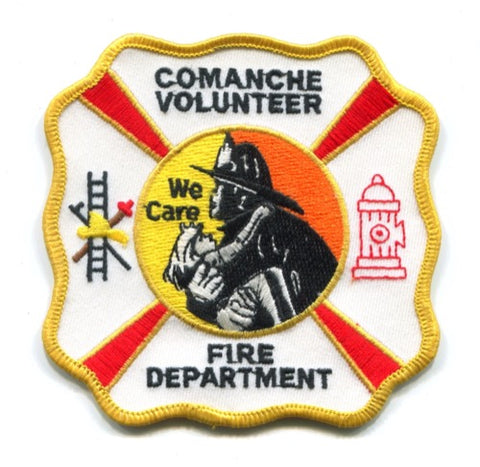 Comanche Volunteer Fire Department Patch Texas TX