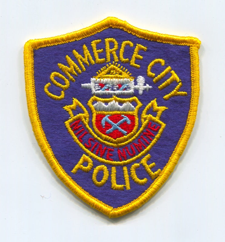 Commerce City Police Department Patch Colorado CO