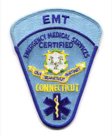 Connecticut State Emergency Medical Technician EMT EMS Patch Connecticut CT