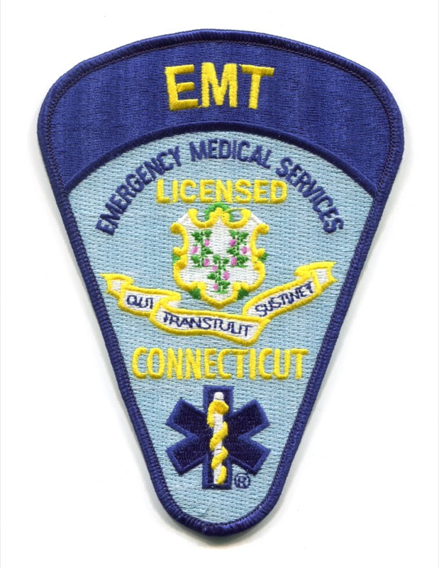 Connecticut State Emergency Medical Technician EMT EMS Patch Connecticut CT