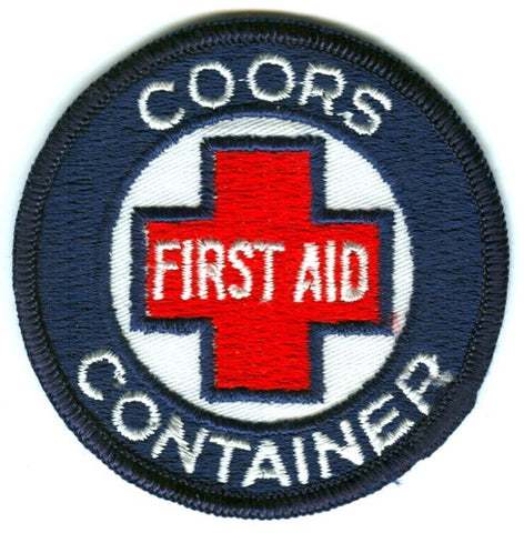 Coors Container First Aid EMS Patch Colorado CO