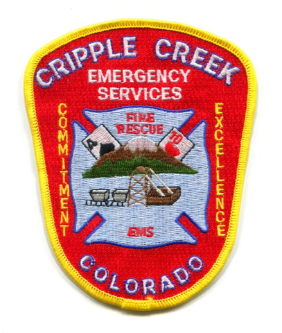 Cripple Creek Fire Rescue Department Patch Colorado CO
