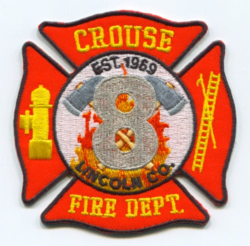 Crouse Fire Department Patch North Carolina NC