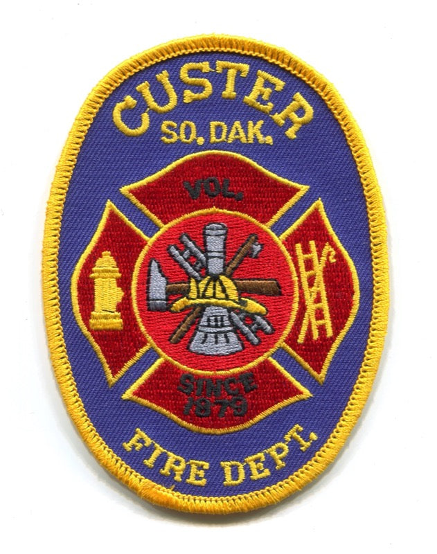 Custer Volunteer Fire Department Patch South Dakota SD