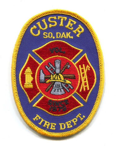 Custer Volunteer Fire Department Patch South Dakota SD