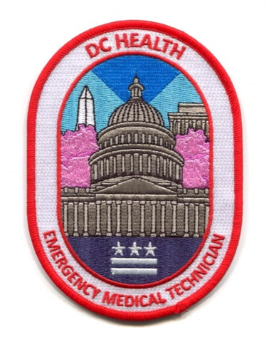 DC Health Emergency Medical Technician EMT EMS Patch Washington DC