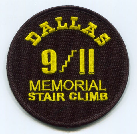 Dallas 9-11 Memorial Stair Climb Fire EMS Police Patch Texas TX