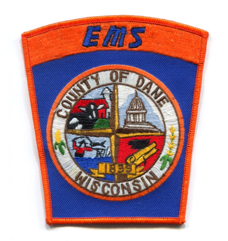 Dane County Emergency Medical Services EMS Ambulance Patch Wisconsin WI
