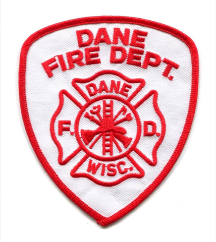 Dane Fire Department Patch Wisconsin WI