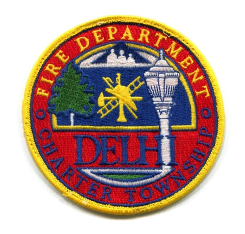 Delhi Charter Township Fire Department Patch Michigan MI