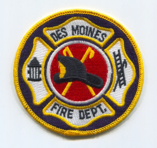 Des Moines Fire Department Patch Iowa IA