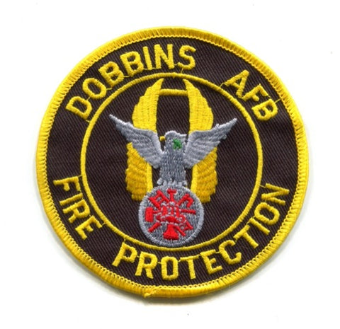 Dobbins Air Force Base AFB Fire Protection USAF Military Patch Georgia GA