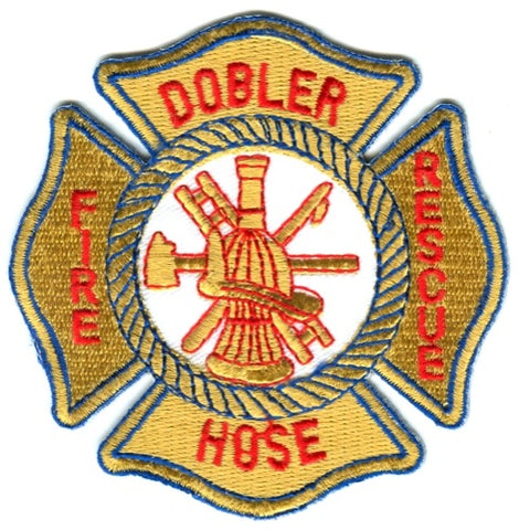 Dobler Hose Fire Rescue Department Patch Pennsylvania PA