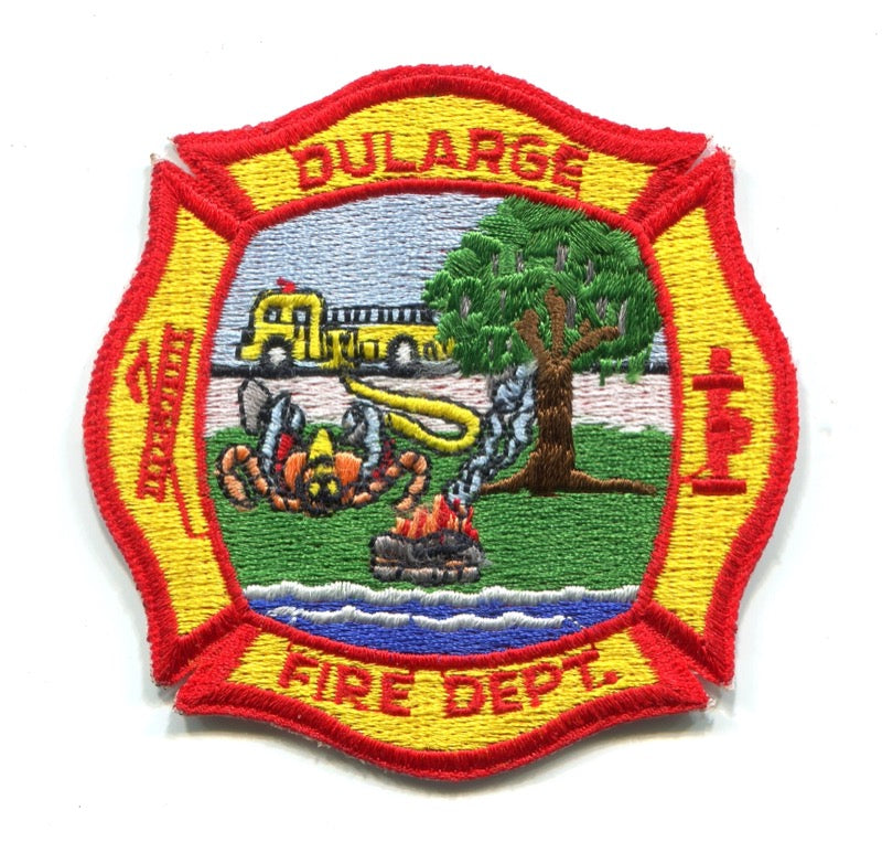 Dularge Fire Department Patch Louisiana LA