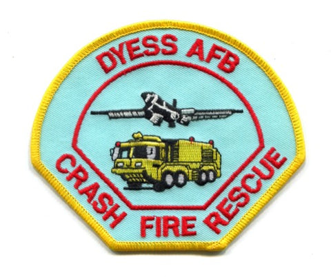 Dyess Air Force Base AFB Crash Fire Rescue USAF Military Patch Texas TX