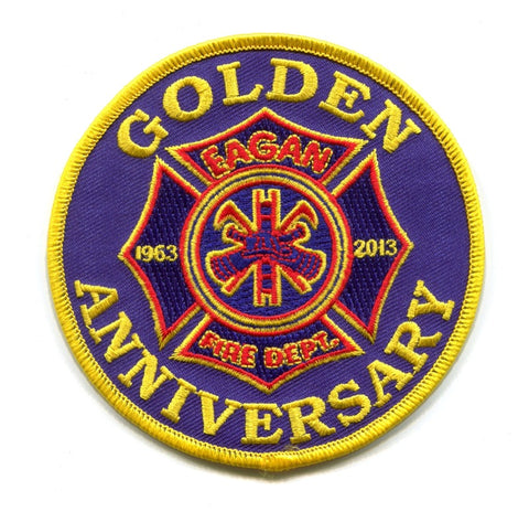 Eagan Fire Department 50 Years Patch Minnesota MN