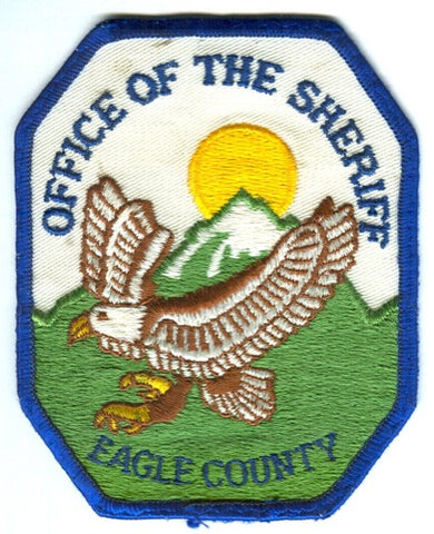 Eagle County Sheriffs Department Office Patch Colorado CO
