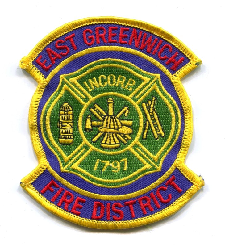 East Greenwich Fire District Patch Rhode Island RI
