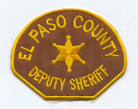 El Paso County Sheriffs Department Office Deputy Patch Colorado CO