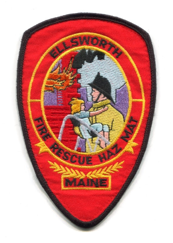Ellsworth Fire Rescue Department Patch Maine ME