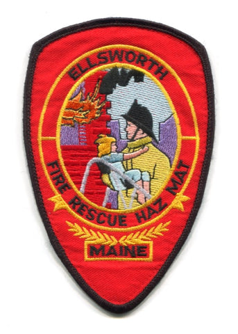 Ellsworth Fire Rescue Department Patch Maine ME