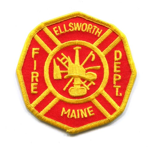 Ellsworth Fire Department Patch Maine ME