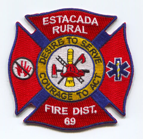 Estacada Rural Fire District 69 Patch Oregon OR